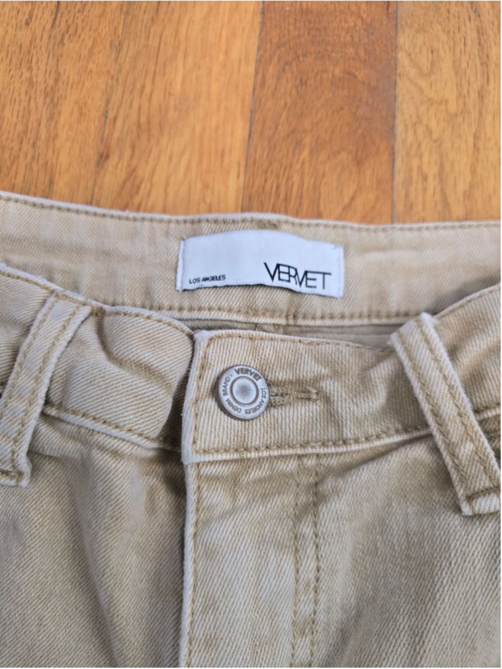 Women's Vervet Straight Leg Cargo Pants Size 29 Beige - Picture 5 of 6